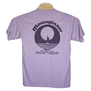 Vintage Panama City Beach Florida Sailing T Shirt Pink Jerzees Large Moonspinner